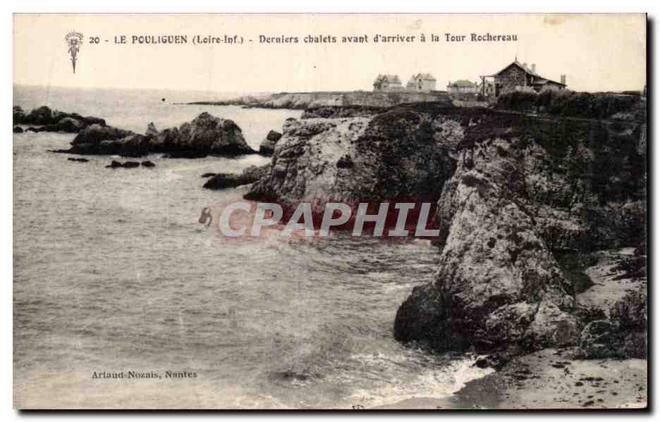 CPA Le Pouliguen Derniers chalets avant l'arrivee a la Tour Rochereau