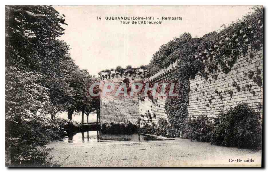 CPA Guerande Remparts Tour de l'abreuvoir