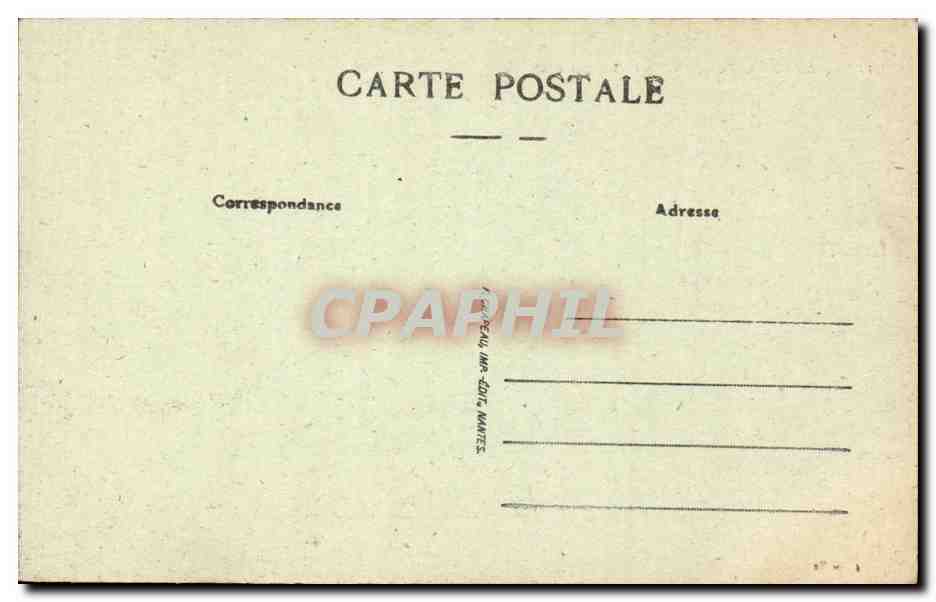 CPA Au bord de l'ocean La mer par gros temps — Rückseite