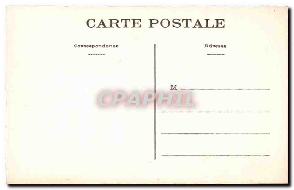 CPA Le Pouliguen La plage un jour de tempete — Rückseite