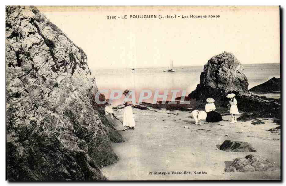 CPA Le Pouliguen Les rochers ronds