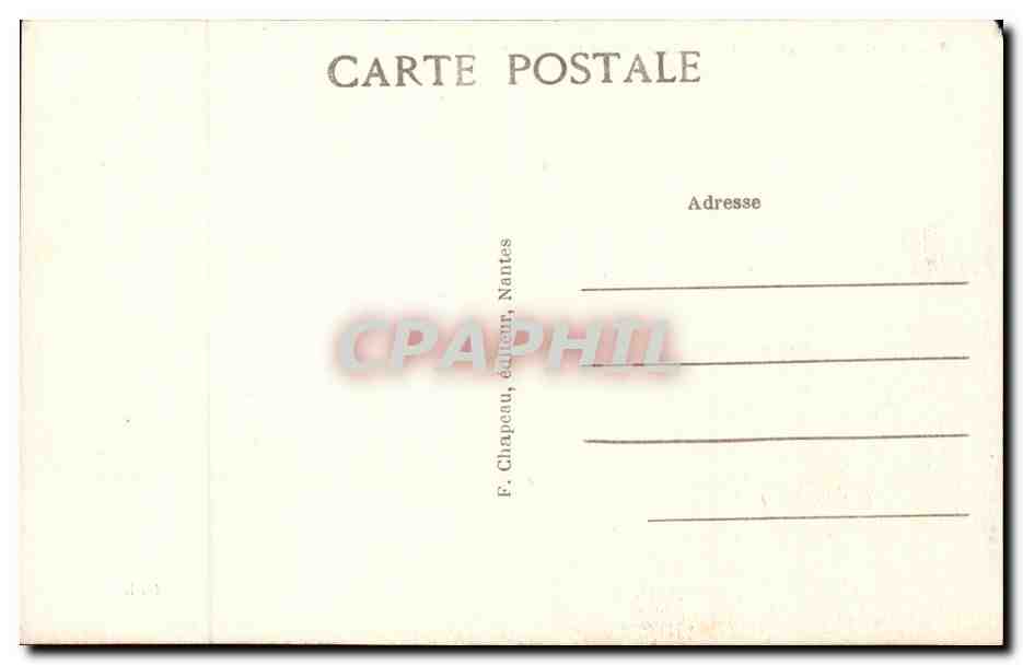 CPA Le Croisic Rochers sur la grande cote — Rückseite