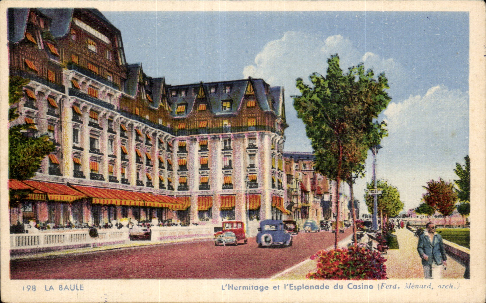 CPA La Baule L'ermitage et l'esplanade du casino