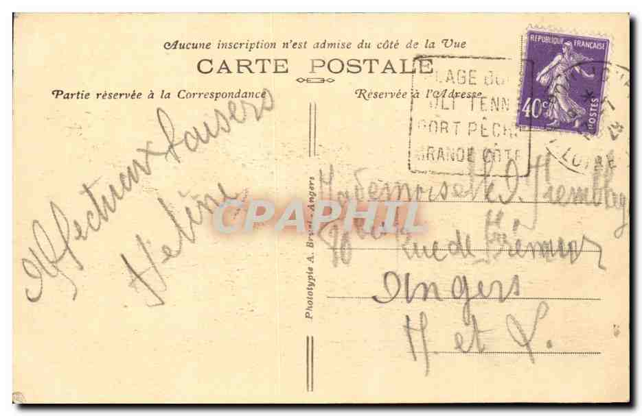 CPA La Baule sur mer L'Hermitage Hotel et les boulevards — Rückseite