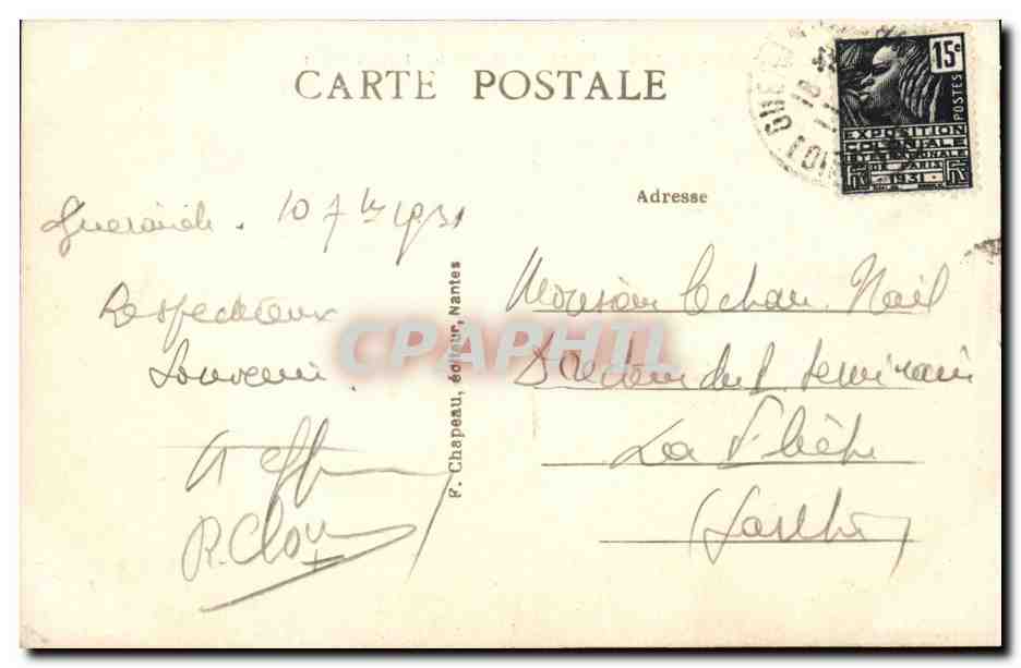 CPA La Baule sur mer Sur le bord de la plage — Rückseite