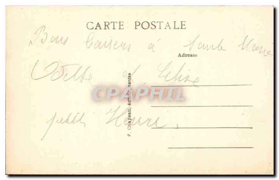 CPA La Baule les Pins Au bois d'amour Les pins et les dunes — Rückseite