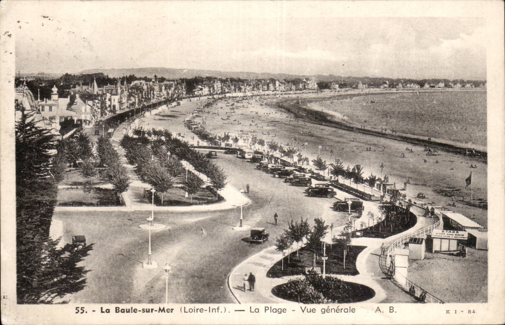 CPA La Baule La plage vue generale