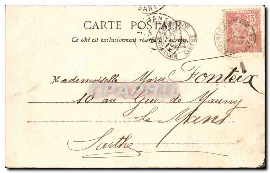 La Baule — Die Kapelle — Sammlung G. L. Di, Nr. 176 — Rückseite