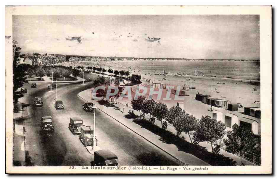 CPA La Baule La plage Vue generale