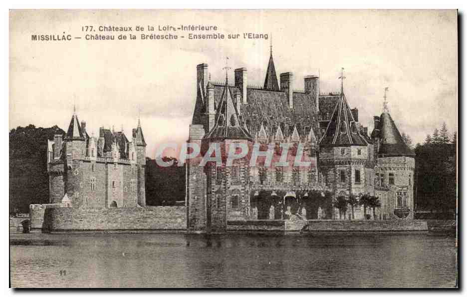 CPA Missillac Chateau de la Bretesche Ensemble sur l'etang