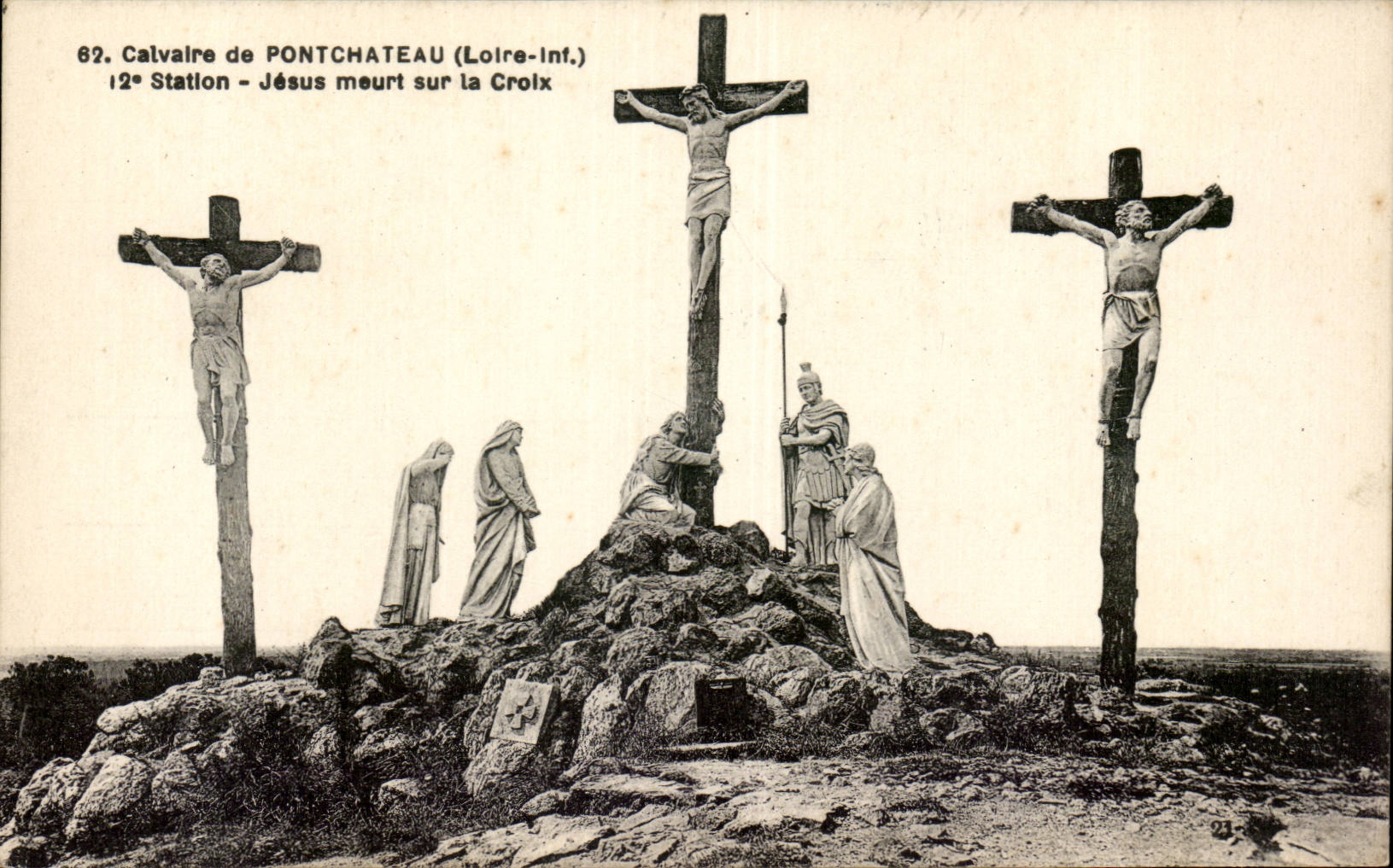 Calvaire de Pontchâteau (Loire-Inf.) — 12e Station — Jésus meurt sur la Croix — F. Chapeau, Nantes