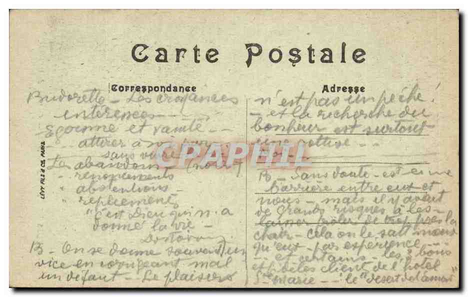 CPA Moeurs et types bretons Costumes de Paludiers Un galant paludier folklore — Verso