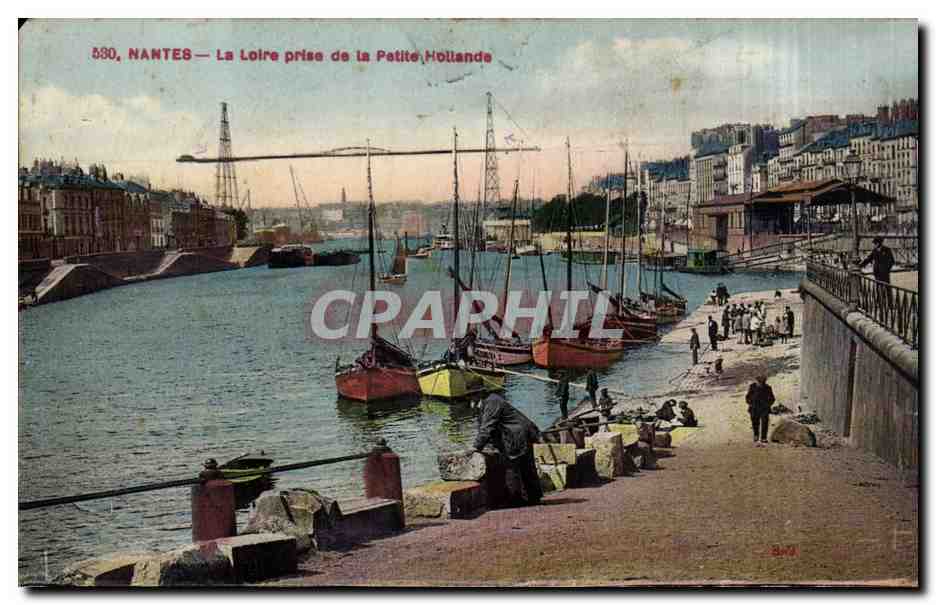 Nantes CPA La loire prise de la petite Hollande