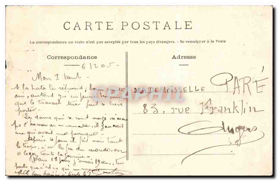 Nantes CPA le port — Verso
