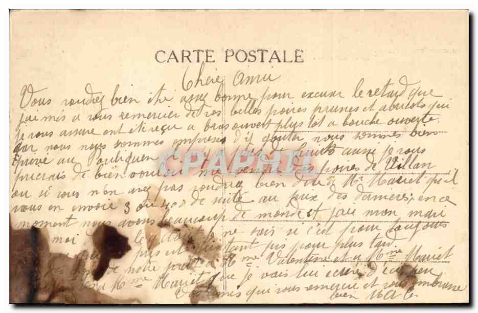 CPA Le Pouliguen Naufrage du bateau Langouste sur la cote du Pouliguen a Batz Le 30 janvier 1913 — Back