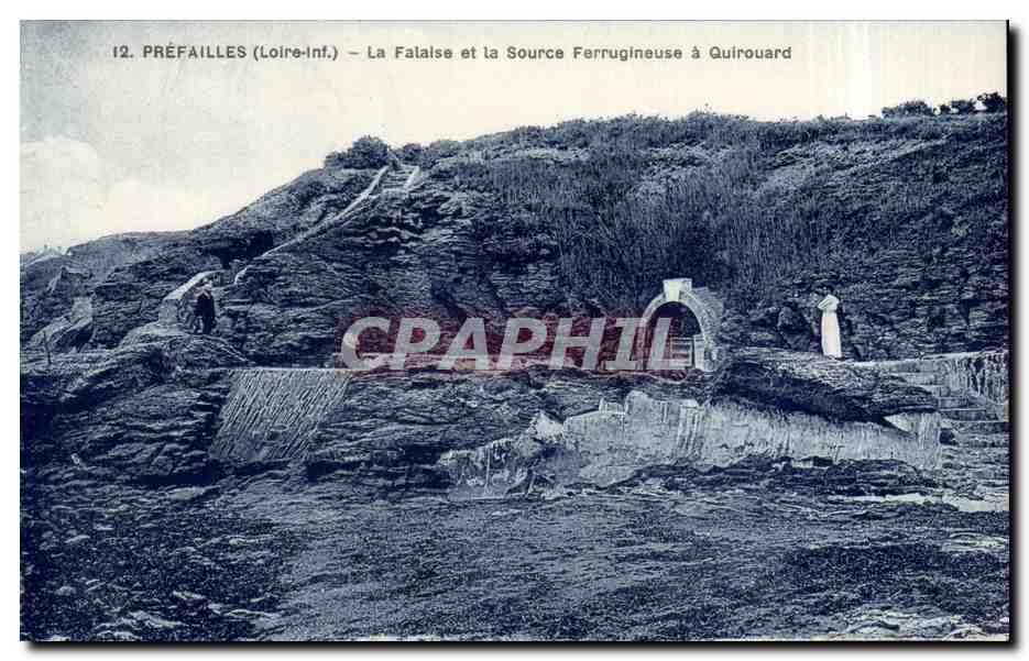 CPA Prefailles La falaise et la source ferrugineuse a Quirouard