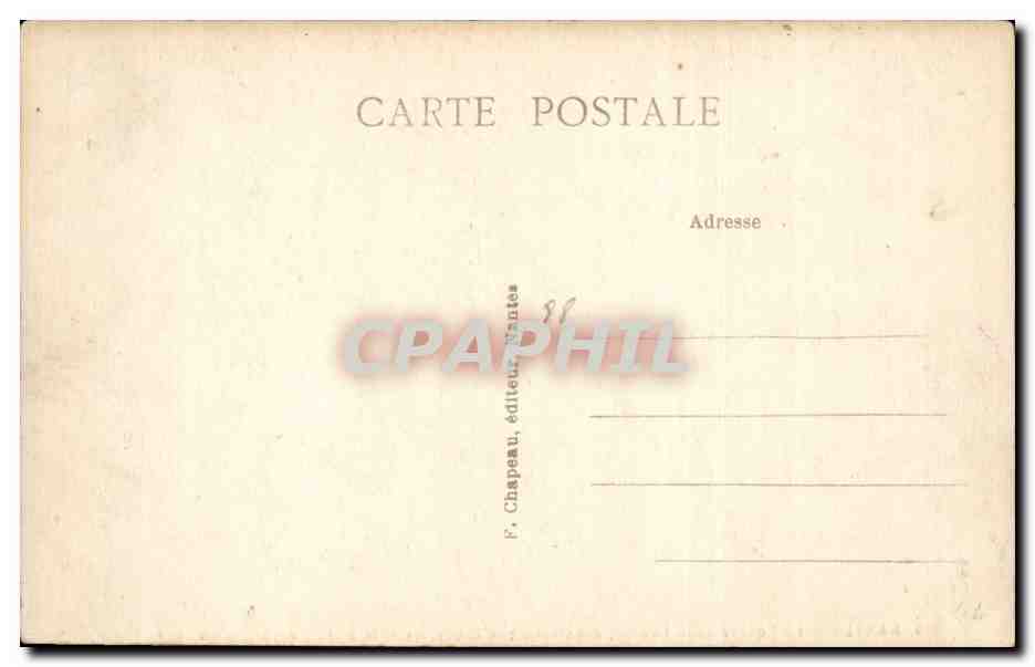 CPA Nantes CPA Le square et la Bourse construite par Crucy  — Verso