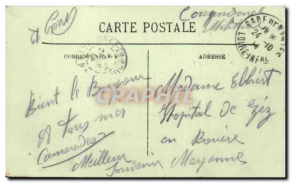 CPA Nantes Vua panoramique — Verso