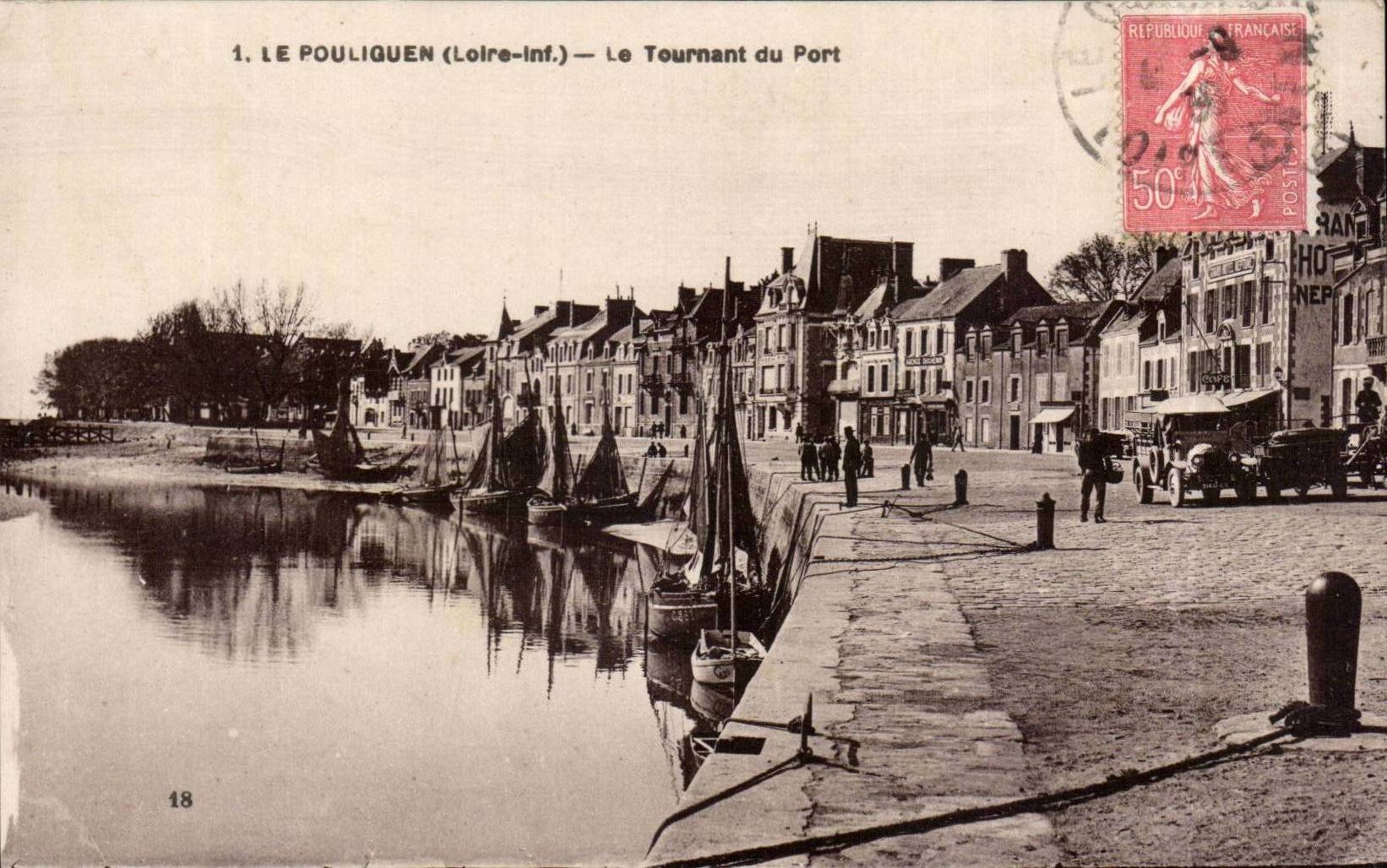 CPA Le Pouliguen Le tournant du port