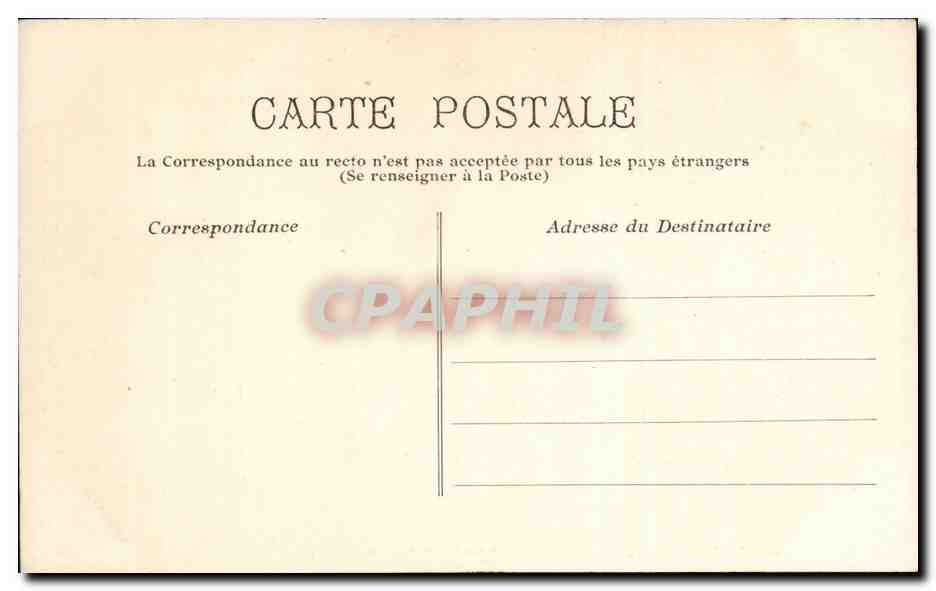 CPA Nantes Le jardin des plantes — Verso