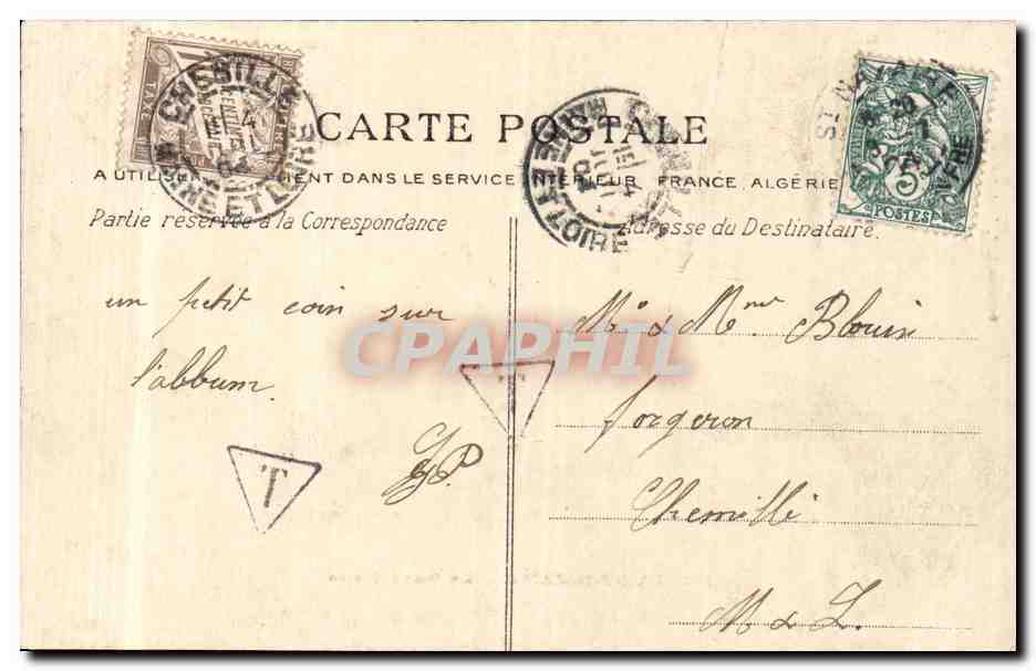 CPA Saint Nazaire Le grand casino — Rückseite
