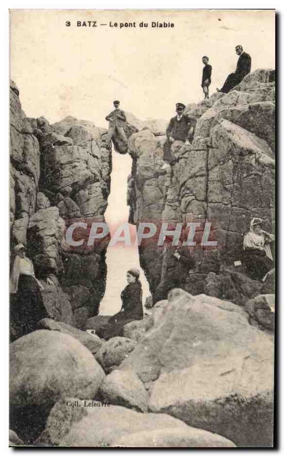CPA Batz Le pont du diable