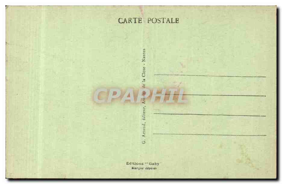 CPA Piriac sur Mer Roche de la quatre du Brentt — Rückseite