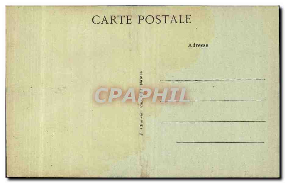CPA Nantes L'ERdre au pont de l'hotel de ville — Verso