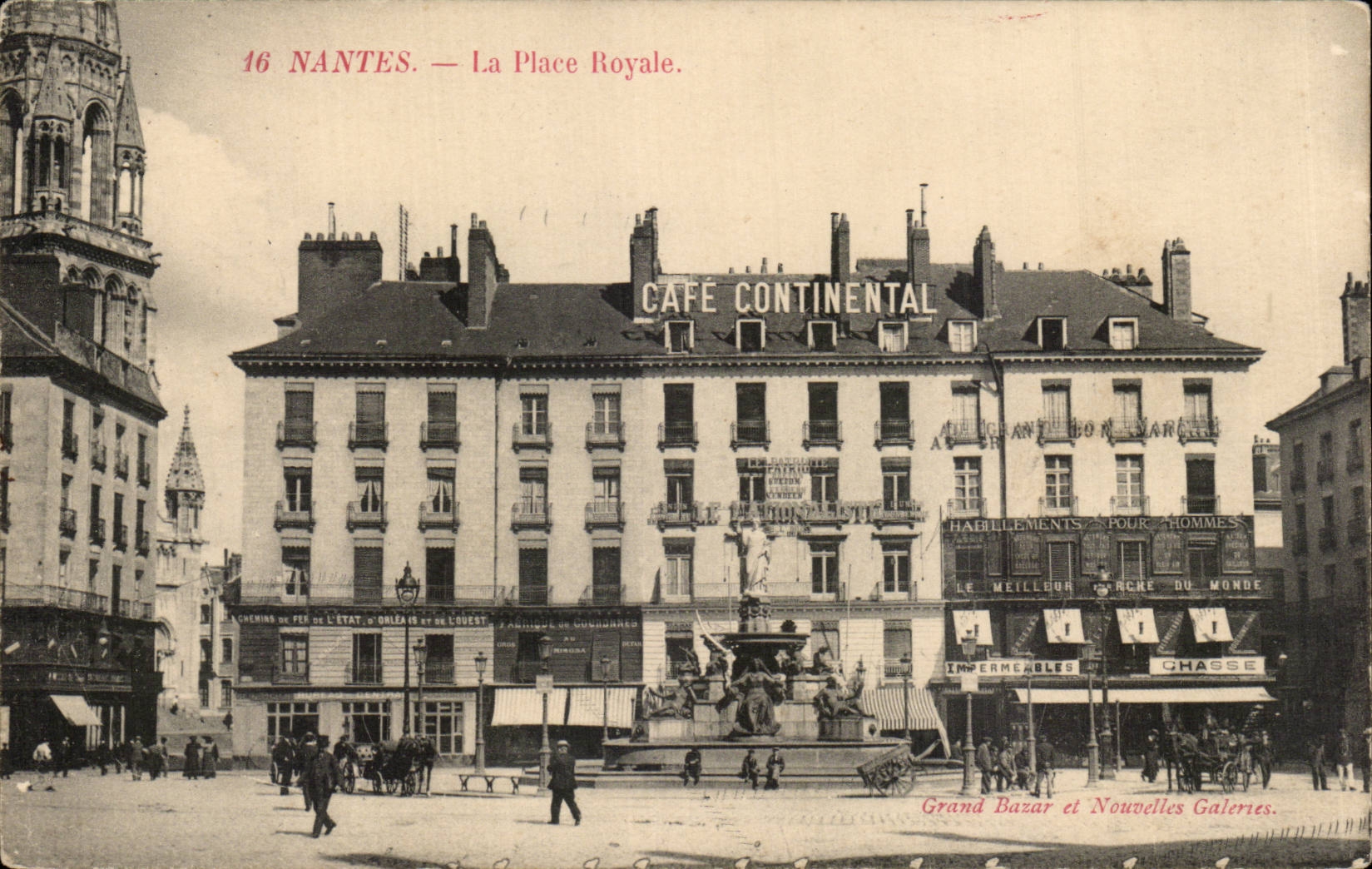 CPA Nantes La place royale
