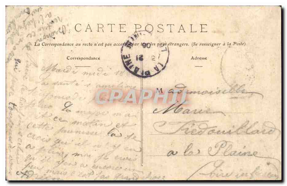 CPA Nantes Le chateau de la duchesse Anne — Verso