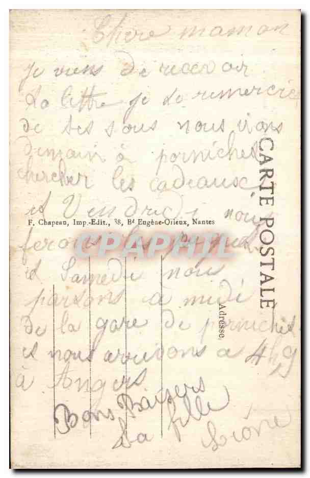 CPA La Baule sur Mer Le remblai Boulevard Darlu pres les FAuvettes — Rückseite