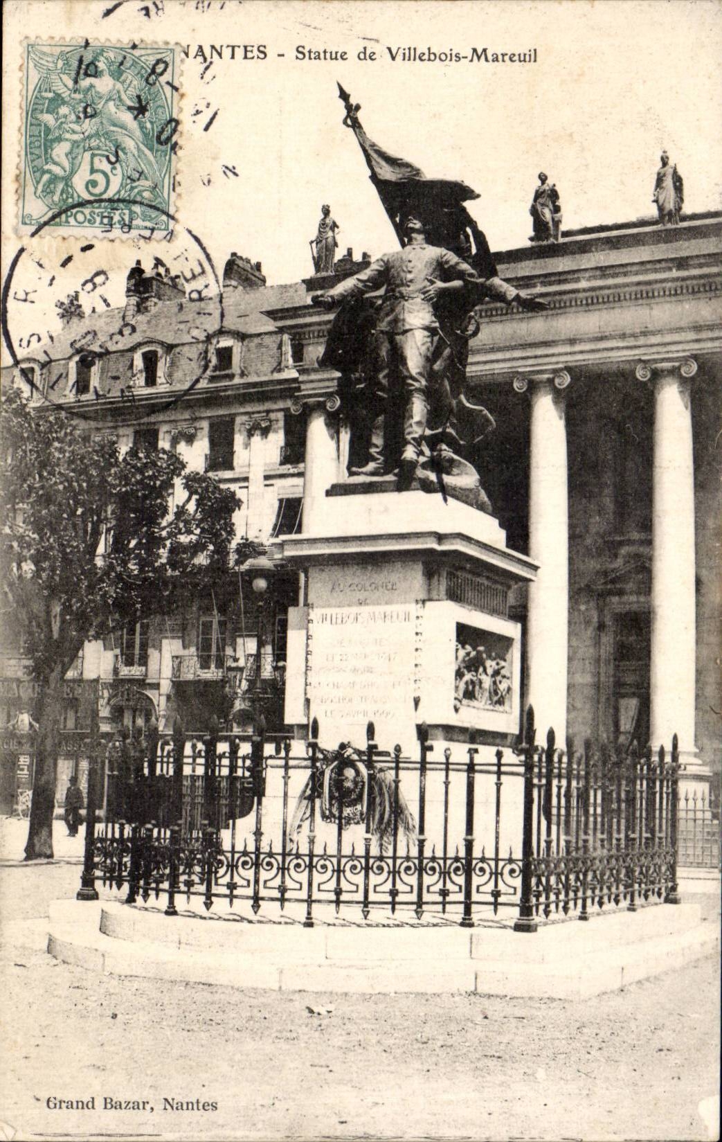 CPA Nantes Statue de Villebois Mareuil