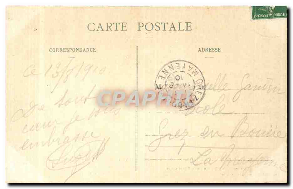Chateaubriant CPA Un coin de la chambre de Francois de Foix dans le vieux chateau — Rückseite