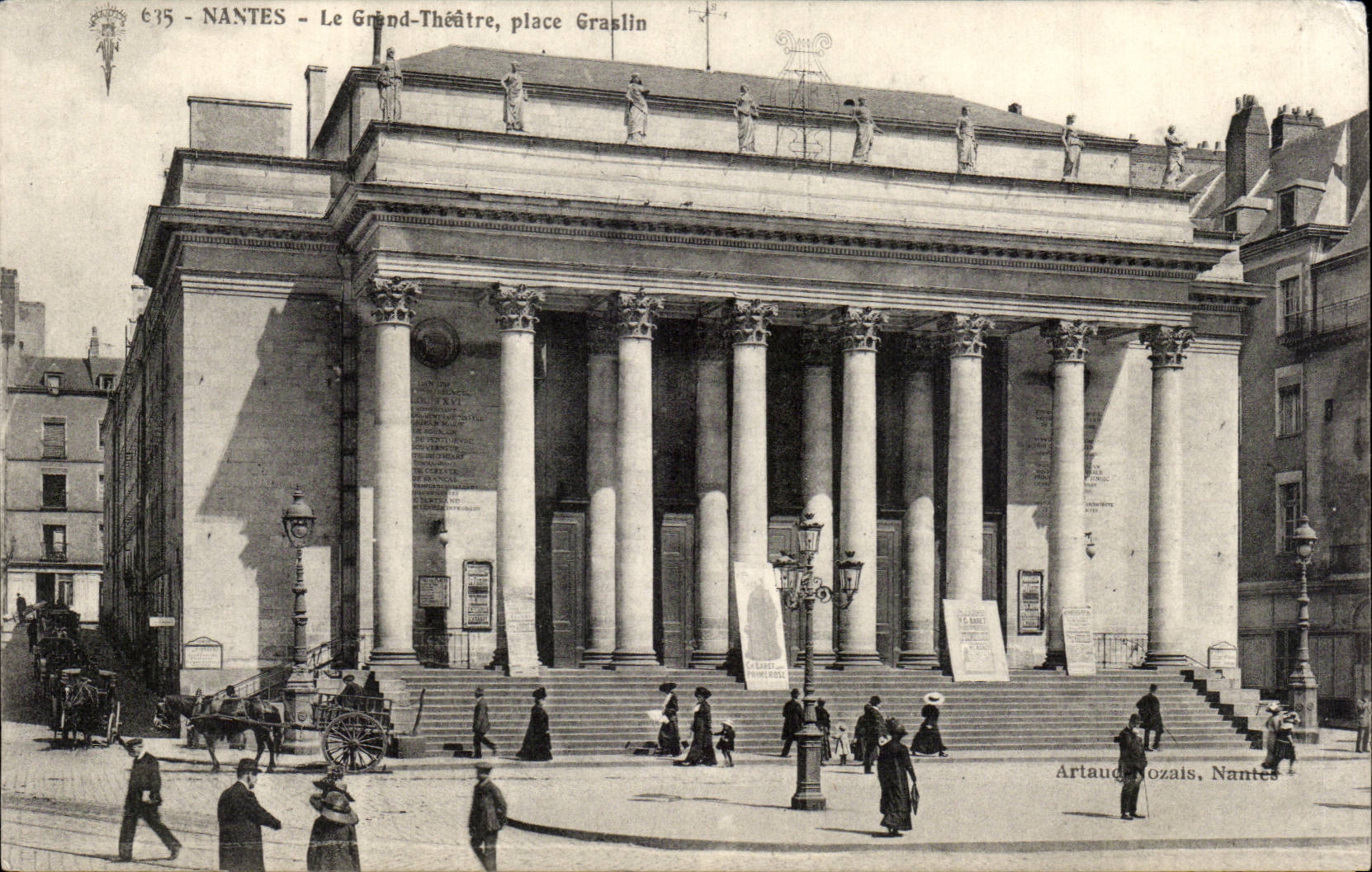 Nantes CPA Le grand theatre place Graslin