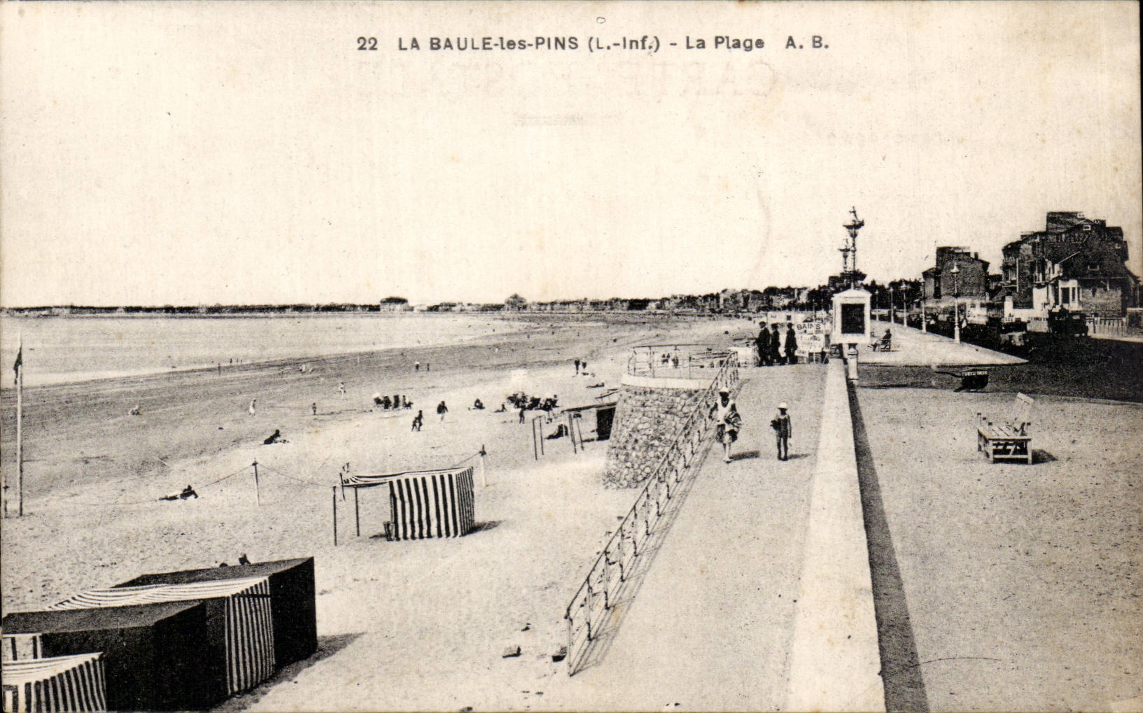 CPA La Baule les pins La plage