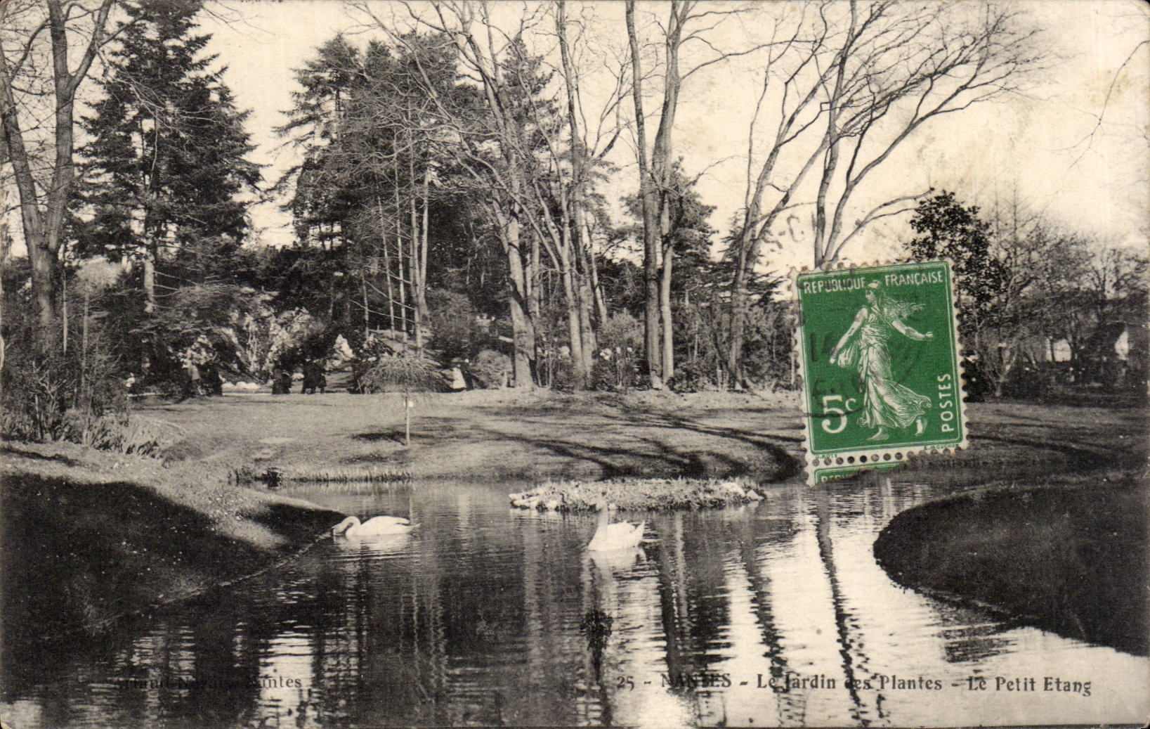 CPA Nantes Jardin des plantes e petit etang