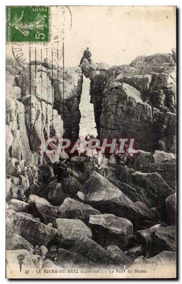 CPA Bourg de Batz Le pont du diable