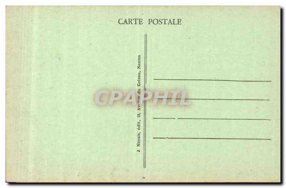 CPA Nantes La fontaine de la place royale — Verso