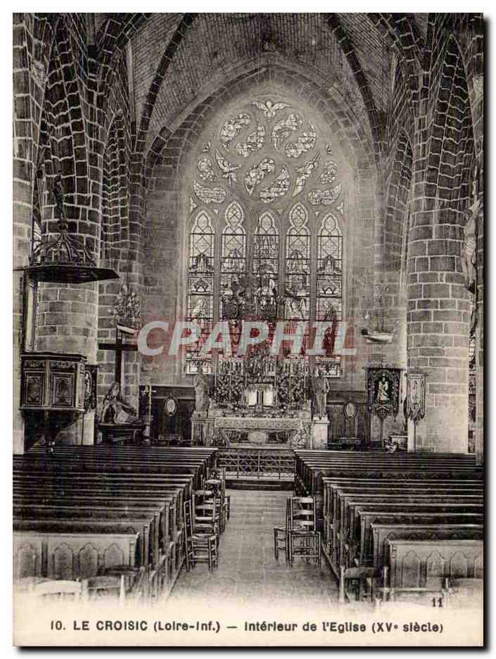 CPA Le CRoisic Interieur de l'eglise