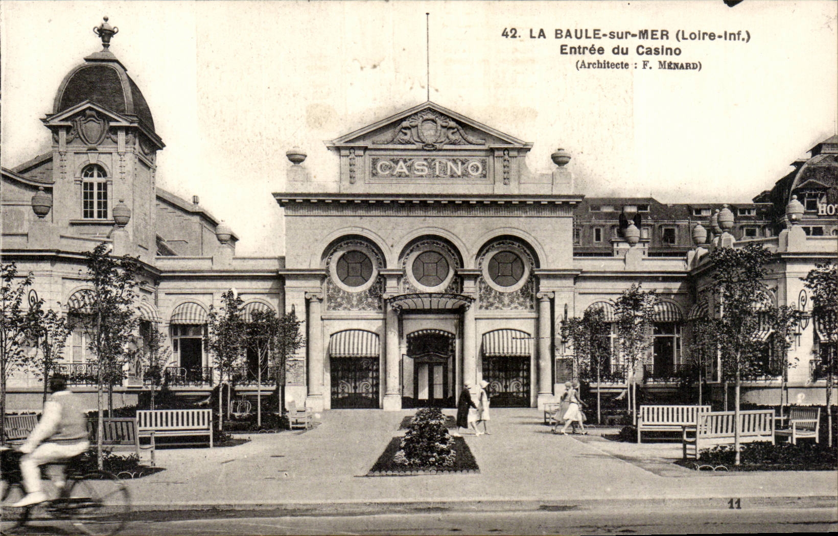 La Baule sur Mer CPA Entree du casino