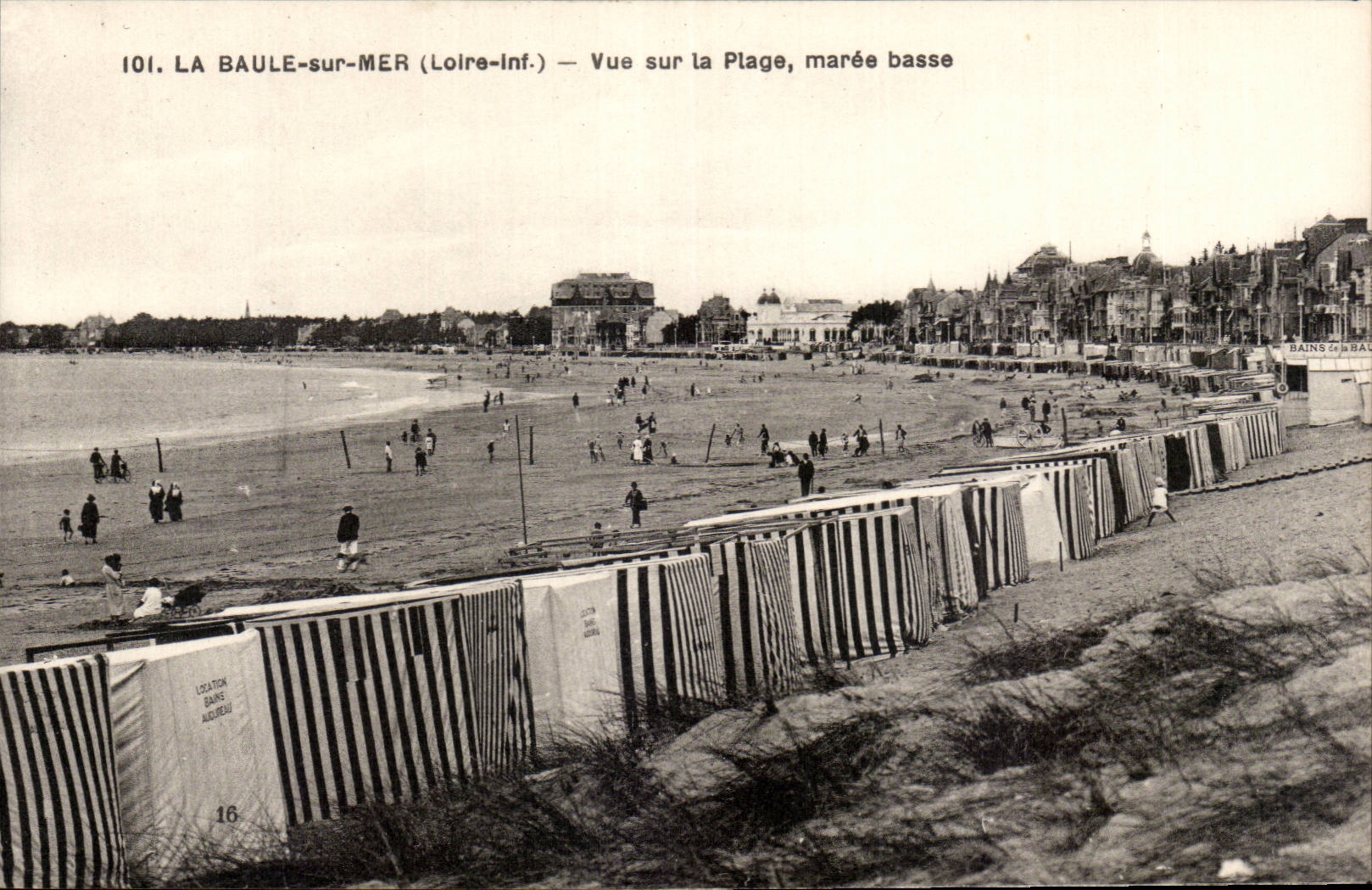 La Baule sur Mer CPA Vue sur la plage maree basse