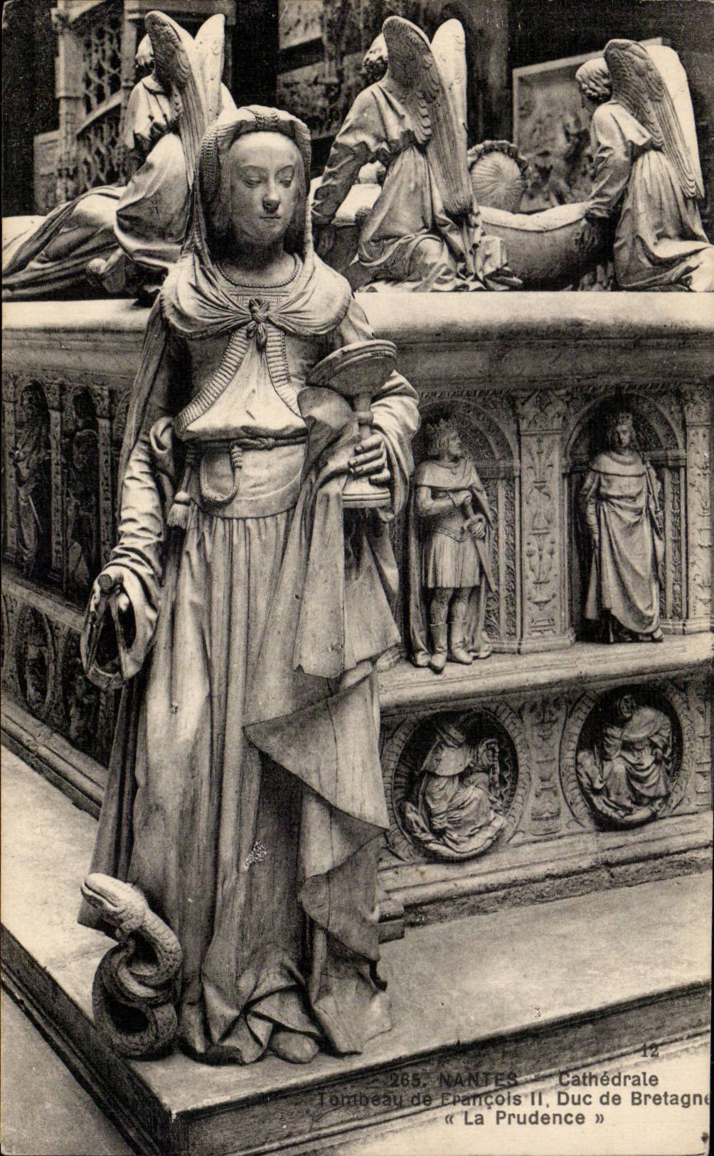 Nantes CPA Cathedrale Tombeau de Francois II Duc de Bretagne La prudence
