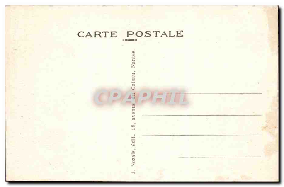 Le Pouliguen CPA Le port au clair de lune — Back
