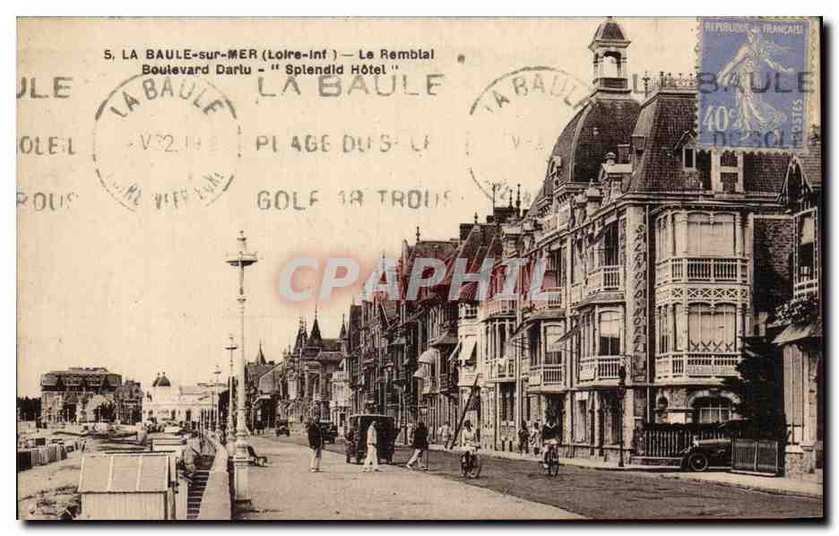La Baule CPA Le remblai Boulevard Darlu Splendid Hotel