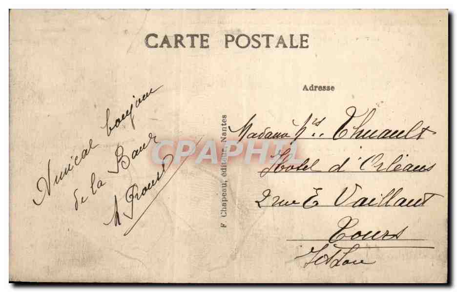 La Baule CPA Le remblai Boulevard Darlu Splendid Hotel — Rückseite