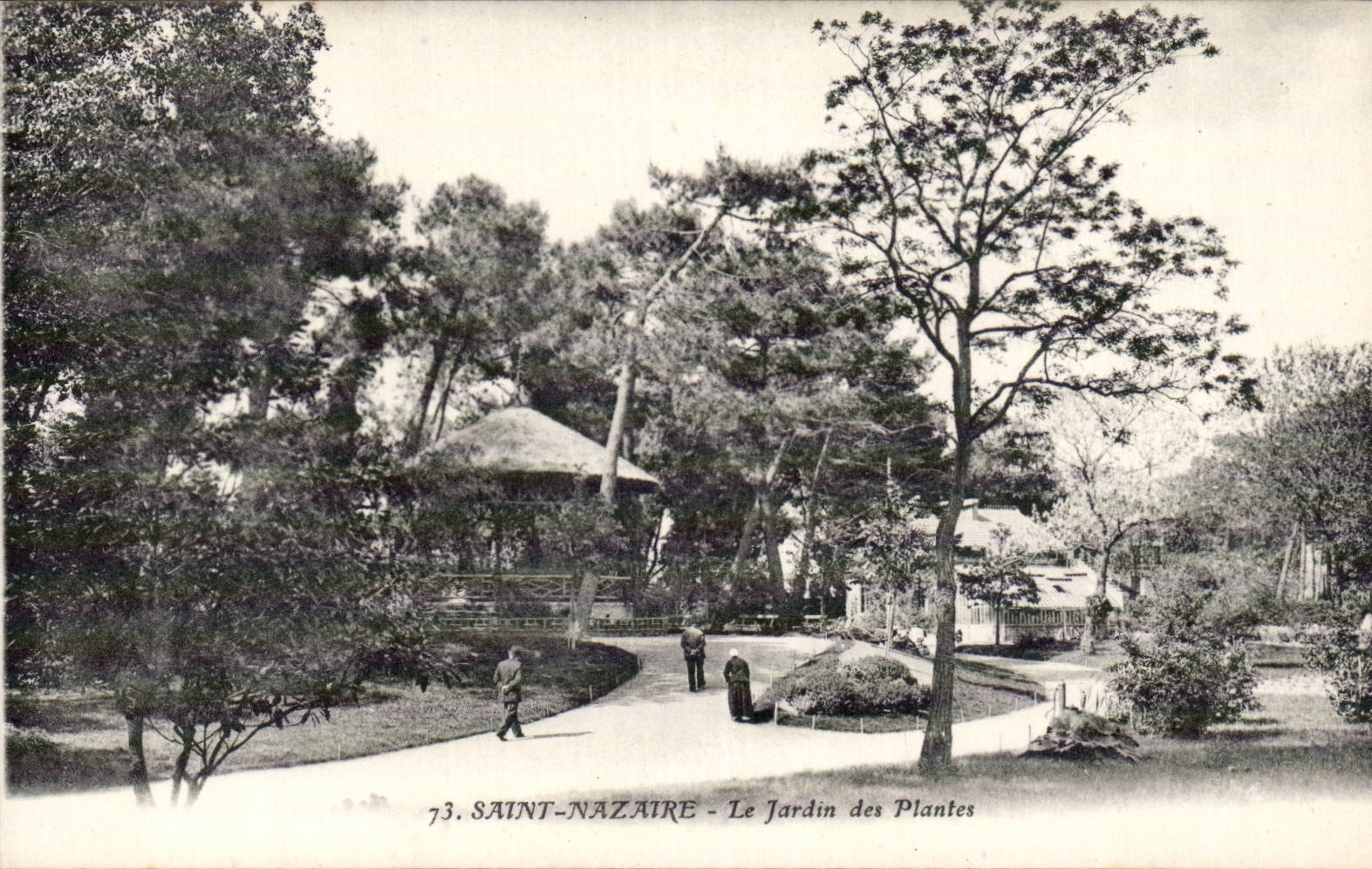 Saint Nazaire CPA Le jardin des plantes