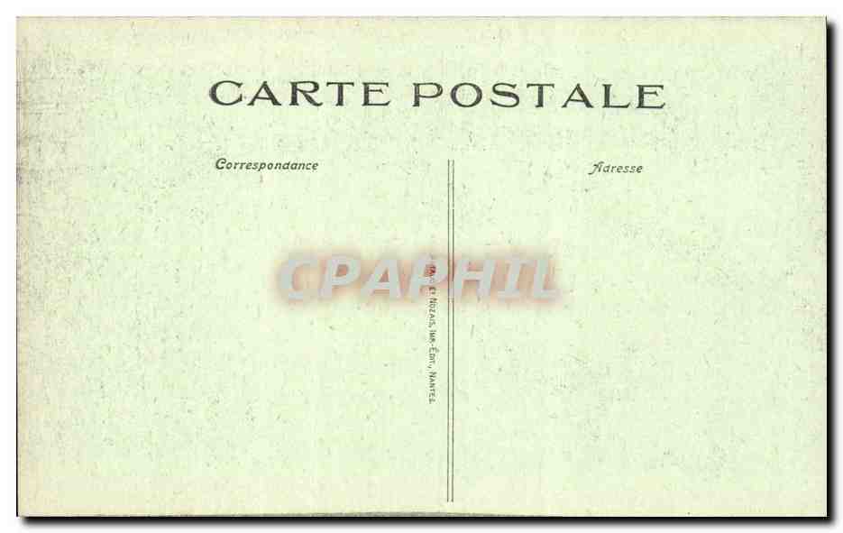 Saint Nazaire CPA Le jardin des plantes — Rückseite