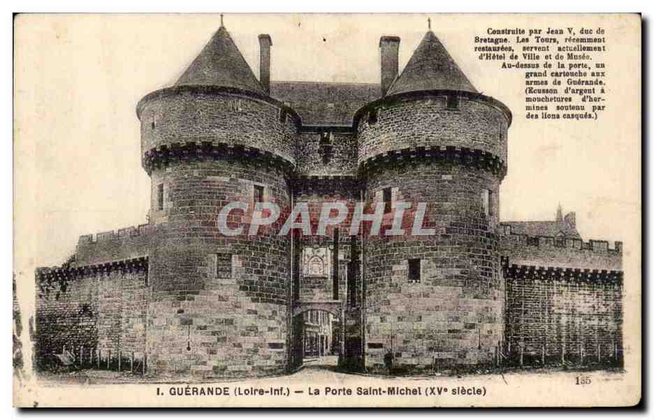 Guerande CPA La porte Saint Michel 15eme