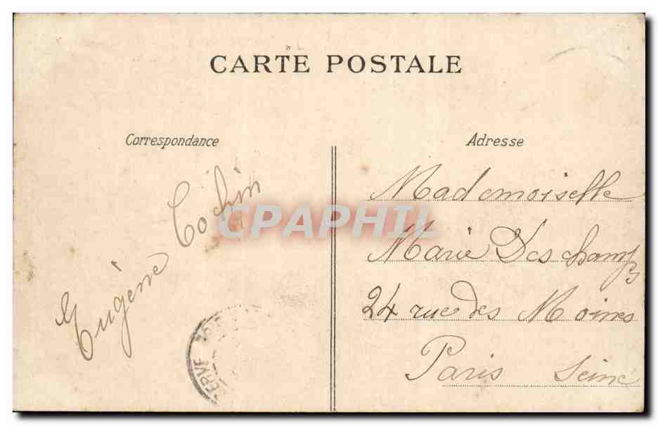 CPA Nantes Abside Notre DAme — Rückseite