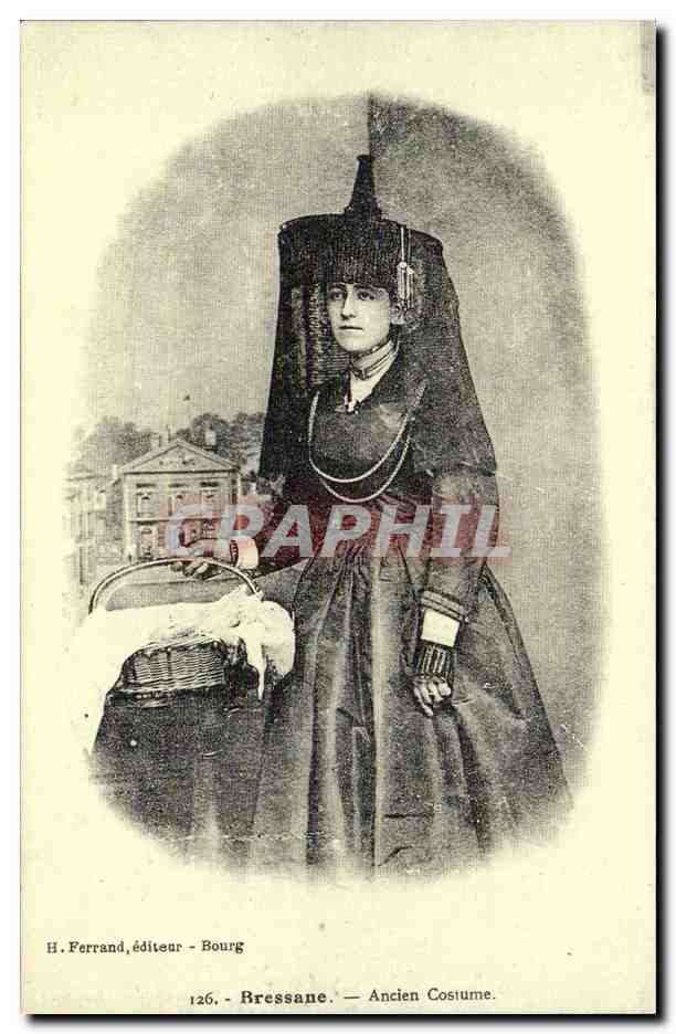 REPRODUCTION Bressanne Ancien costume folklore